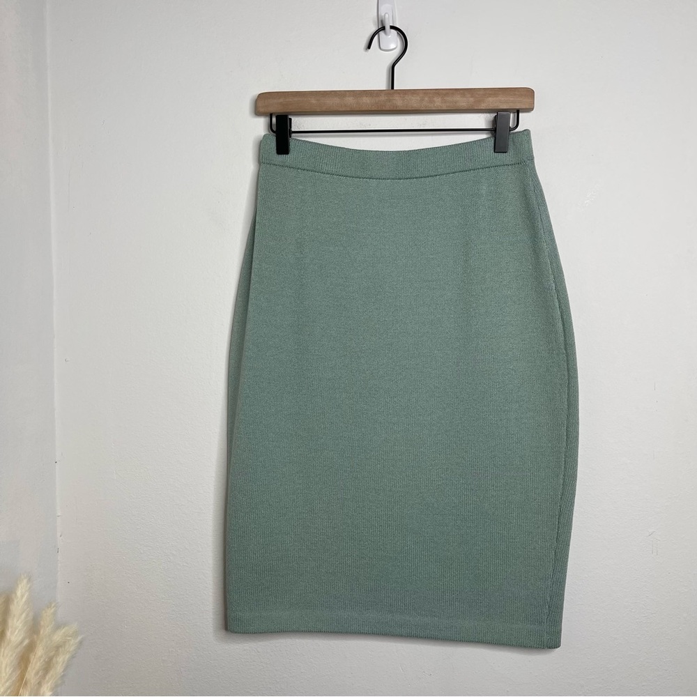 ST. JOHN COLLECTION By Marie Gray Santana Knit Skirt Size 6 Wool Pastel Color - Picture 3 of 16